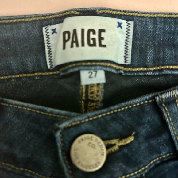 Darkwashed PAIGE Jeans- Verdugo Ankle - Picture 1 of 3